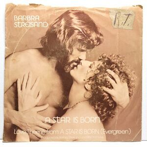 Barbra Streisand 45 RPM W/PS "Love Theme A Star Is Born" G/VG+ Columbia '76